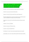 PSIO 201--Exam 2-- University of Arizona actual Questions with complete solution 2025&sol;2026