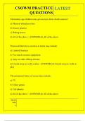 CSOWM PRACTICE QUESTIONS QUESTIONS AND ANSWERS 2026
