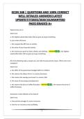 ECON 248  &vert;QUESTIONS AND 100&percnt; CORRECT WELL DETAILED ANSWERS&vert;LATEST UPDATE&excl;&excl;&excl;2025&sol;2026&vert;GUARANTEED PASS&vert;GRADED A&plus;