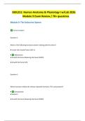 BIOL251&colon; Human Anatomy & Physiology I w&sol;Lab 2026 &vert; Module 9 Exam Review &vert; 70&plus; Questions &vert; Portage Learning