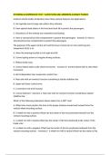 STEERING & SUSPENSION TEST 1 QUESTIONS AND ANSWERS ALREADY PASSED
