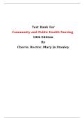 Test Bank Community and Public Health Nursing 10th Edition 2025/2026 by Cherie Rector and Mary Jo Stanley Questions and Answers Complete Study Material with Solution