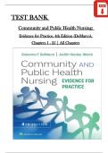 TEST BANK  Community and Public Health Nursing:  Evidence for Practice, 4th Edition (DeMarco),  Chapters 1 - 25 | All Chapters