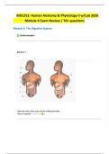 BIOL252&colon; Human Anatomy & Physiology II w&sol;Lab 2026 &vert; Module 6 Exam Review &vert; 70&plus; Questions &vert; Portage Learning