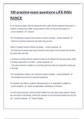 100 PRACTICE EXAM QUESTIONS LIFE INSURANCE QUESTIONS & ANSWERS&lpar;RATED A&plus;&rpar;