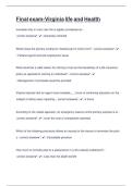 Virginia life and Health Final Exam Questions and Answers 100&percnt; Pass