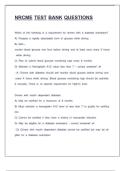 Test Bank for NRCME &lpar;DOT&rpar; Exam 2025&ndash;2026 &mdash; Complete Question Bank with Verified Answers & Detailed Rationale COMPLETE PACKAGE DEAL &excl;&excl;&excl;&excl;&excl;&excl;&excl;&excl;