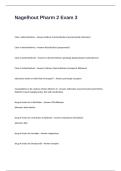 NAGELHOUT Pharm 2 Exam 3 Questions with  Correct Answers
