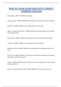 BIOD 351 EXAM QUESTIONS WITH CORRECT ANSWERS 2025&sol;2026
