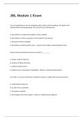 JBL Module 1 Exam Questions and Answers