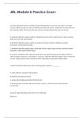 JBL Module 6 Practice Exam Questions with Correct Answers