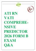 ATI RN VATI Comprehensive Predictor 2026 Form B &lpar;Guaranteed A&plus;&comma; Answers 100&percnt; Verified&rpar;