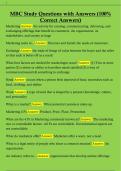 MBC Study Questions with Answers &lpar;100&percnt;  Correct Answers&rpar; 
