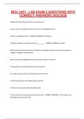 BIOL 2457 - LAB EXAM 2 QUESTIONS WITH CORRECT ANSWERS 2025&sol;2026