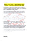 Canfit Pro Theory Exam Questions with Correct Answers Graded A&plus; 2025-2026