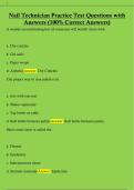 Nail Technician Practice Test Questions with  Answers &lpar;100&percnt; Correct Answers&rpar; 
