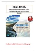 TEST BANK for Hill's Chemistry for Changing Times 15th Edition by John Hill&comma; Terry&comma; Marilyn Duerst&comma; Rill Reuter All Chapters Complete Downloadable PDF