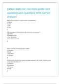 jcahpo study set&comma; coa study guide card updated Exam Questions With Correct Answers 