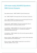 COA exam study &lpar;JCAHPO&rpar; Questions With Correct Answers&period;