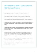 ROPD Phase 4A Mod 1 Exam Questions With Correct Answers