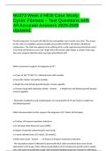 NU373 Week 4 HESI Case Study&colon; Cystic Fibrosis &ndash; Test Questions with All Accurate Answers 2025-2026 Updated&period;