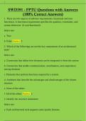 SWD391 - FPTU Questions with Answers  &lpar;100&percnt; Correct Answers&rpar; 