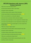 SWD392 Questions with Answers &lpar;100&percnt;  Correct Answers&rpar; 