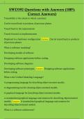  SWD392 Questions with Answers &lpar;100&percnt;  Correct Answers&rpar;