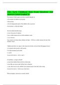 CDA Early Childhood Help Exam Questions And Answers Latest Graded A&plus;