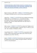 WORLD HISTORY FOR INTERNATIONAL STUDIES FINAL  EXAM WITH QUESTIONS AND ANSWERS &lpar;VERIFIED AND  WELL DETAILED ANSWERS&rpar;
