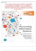 ACCOUNTING INFORMATION SYSTEMS 15TH EDITION  BY MARSHALL B&period; ROMNEY&comma; PAUL J&period; STEINBART  TEST BANK&vert;&vert;ISBN&colon;9781292353364