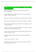 CLA Practice Test Exam Questions And Answers Latest Graded A&plus;