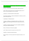 CLA Seidel Workbook Exam 4 Questions And Answers Latest Graded A&plus;