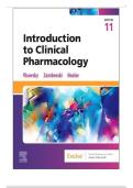 Test Bank for Introduction to Clinical Pharmacology&comma; 11th Edition
