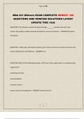 MBA 621 Midterm EXAM COMPLETE NEWEST 300 QUESTIONS AND VERIFIED SOLUTIONS LATEST UPDATE THIS YEAR