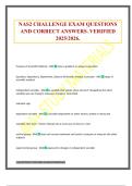 NAS2 CHALLENGE EXAM QUESTIONS AND CORRECT ANSWERS&period; VERIFIED 2025&sol;2026&period;