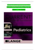 CURRENT Diagnosis & Treatment Pediatrics &ndash; 27th Edition&comma; Maya Bunik & William W&period; Hay &ndash; Complete Test Bank &lpar;Chapters 1&ndash;46&rpar;