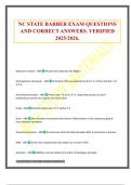 NC STATE BARBER EXAM QUESTIONS AND CORRECT ANSWERS&period; VERIFIED 2025&sol;2026&period;