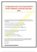 NCIDQ PRACTICE EXAM QUESTIONS WITH VERIFIED ANSWERS 2025&sol;2026 - IDFX