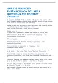  NUR 635 ADVANCED PHARMACOLOGY GCU APEA QUESTIONS AND CORRECT ANSWERS