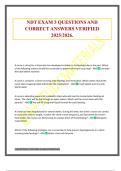 NDT EXAM 3 QUESTIONS AND CORRECT ANSWERS VERIFIED 2025&sol;2026&period;