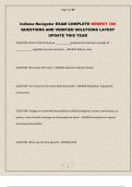 Indiana Navigator EXAM ACTUAL EXAM
