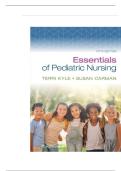 TEST BANK FOR Essentials of Pediatric Nursing Fifth&comma; North American Edition by TERRI KYLE&comma; SUSAN CARMAN &lpar;Author&rpar; ISBN&colon; 9781975236168 COMPLETE GUIDE 100 &percnt; VERIFIED A&plus; GRADE ASSURED &excl;&excl;&excl; LATEST UPDATE &excl;&excl;&excl;&excl;