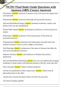 NCDU Final Study Guide Questions with  Answers &lpar;100&percnt; Correct Answers&rpar; 