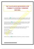 NSC 114 EXAM &num;2 QUESTIONS AND CORRECT ANSWERS&period; VERIFIED 2025&sol;2026&period;