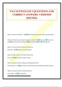 USA NU578 EXAM 3 QUESTIONS AND CORRECT ANSWERS&period; VERIFIED 2025&sol;2026&period;