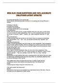 WGU SLO1 EXAM QUESTIONS AND 100&percnt; ACCURATE SOLUTIONS LATEST UPDATE&excl;&excl;