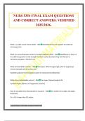 NURS 5354 FINAL EXAM QUESTIONS AND CORRECT ANSWERS&period; VERIFIED 2025&sol;2026&period;