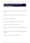 IC3 GS6 Level 1 Questions with correct Answers