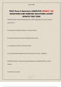 PEAT Exam 2-4 Questions COMPLETE NEWEST